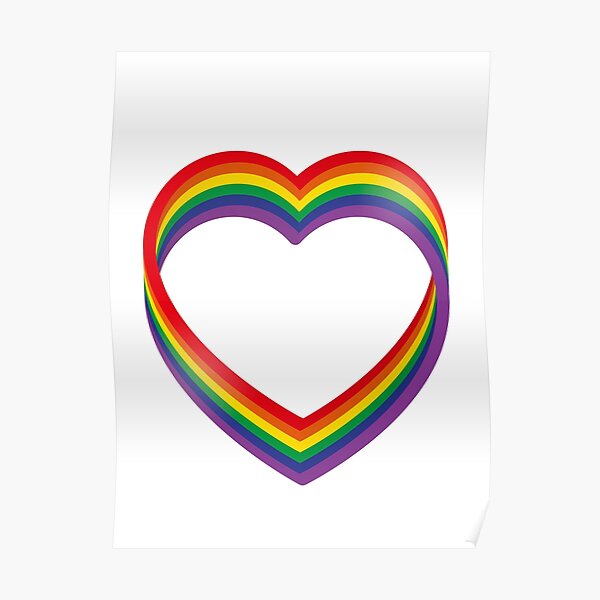"heart full of pride!" Poster for Sale by ursulalopez Redbubble