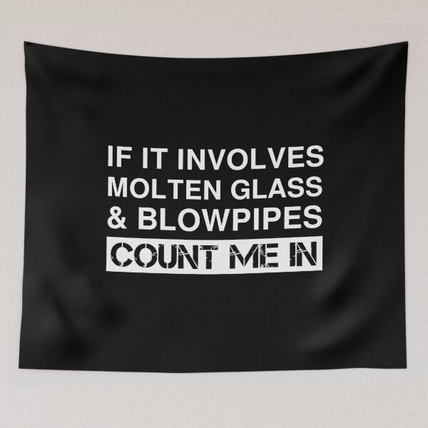 Item preview, Funny Molten Glass And Blowpipes Glassblowing T-Shirt  designed and sold by Creekman Designs.