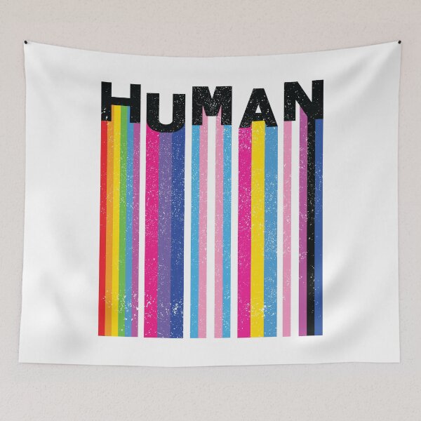 Item preview, Banderas del orgullo LGBT HUMANO designed and sold by Geek-topia.