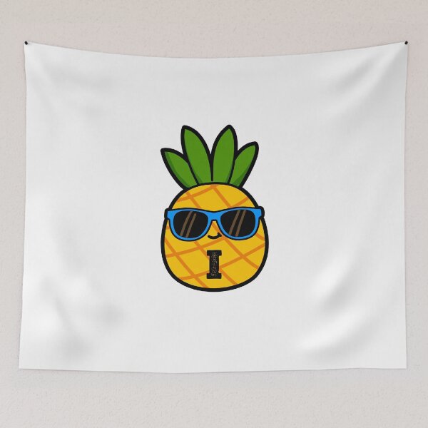 Item preview, Alphabet Letter I Cool Pineapple     designed and sold by kidsmonogram.