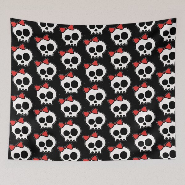 Item preview, Distorted Skull With Bow designed and sold by SerpentSkyArts.