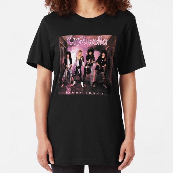Cinderella Night Songs Album Cover Photo Adult T Shirt Rock Music