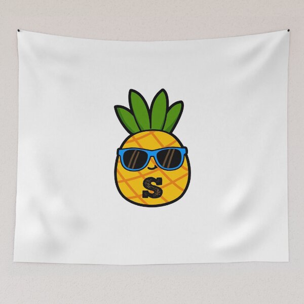 Item preview, Alphabet Letter S Cool Pineapple     designed and sold by kidsmonogram.