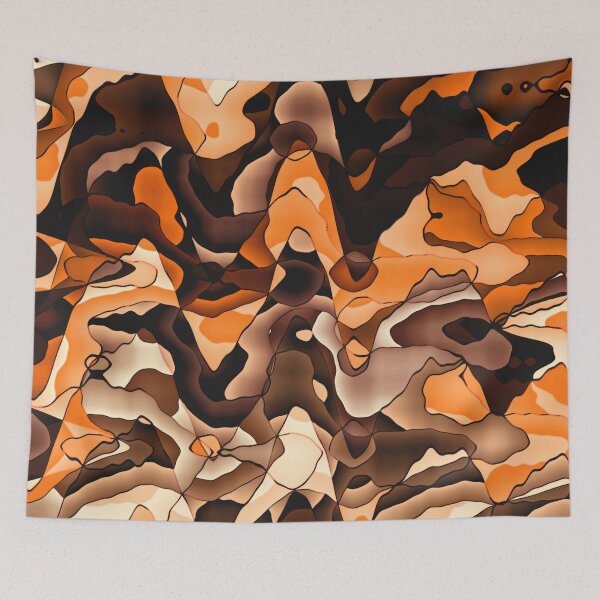 Item preview, Wavy orange and brown designed and sold by Gaspar Avila.