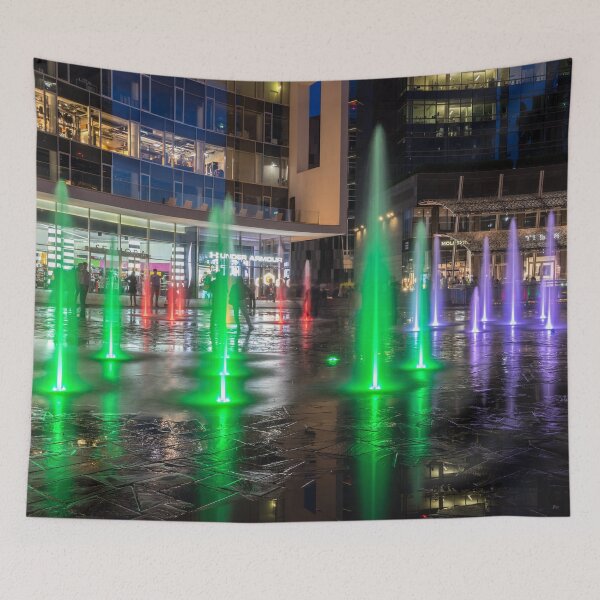 Item preview, Fantabulous Piazza Gae Aulenti - Splash-In Fountains in Emerald and Amethyst designed and sold by Georgia Mizuleva.