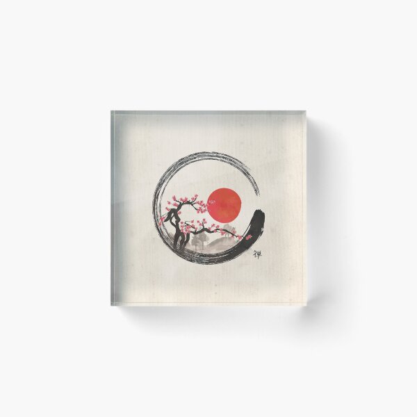 Item preview, Zen Enso Circle and Sakura Tree  designed and sold by k9printart.