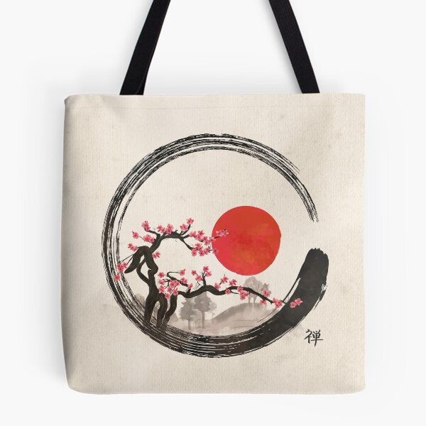 Item preview, Zen Enso Circle and Sakura Tree  designed and sold by k9printart.