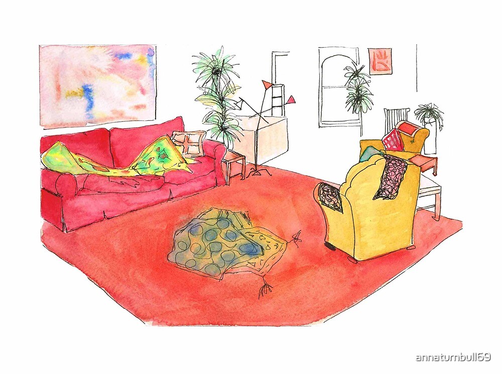 Pop Art Interior David Hockney S Living Room Interior Study