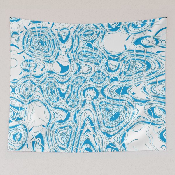 Item preview, Blue organic abstract designed and sold by Gaspar Avila.
