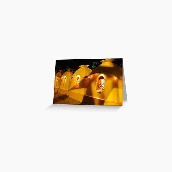 Durga Puja Pandal Salt Lake, CJ Block Greeting Card