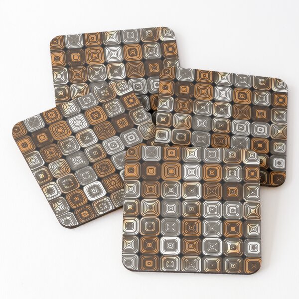 Item preview, Geometric chocolate pattern designed and sold by Gaspar Avila.