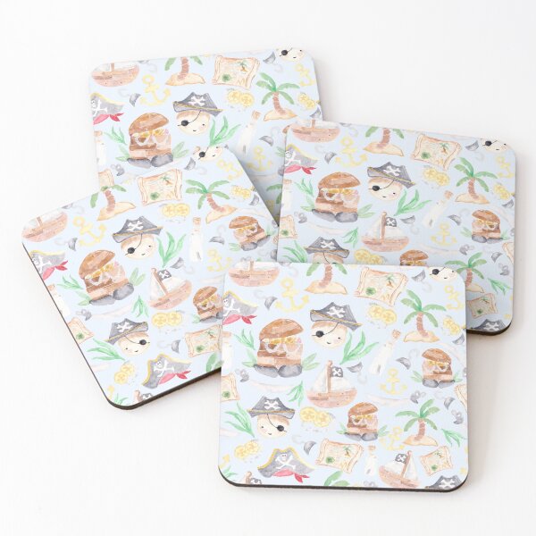 Item preview, Pirates | Watercolor | Pattern  designed and sold by Harpley Design Studio.
