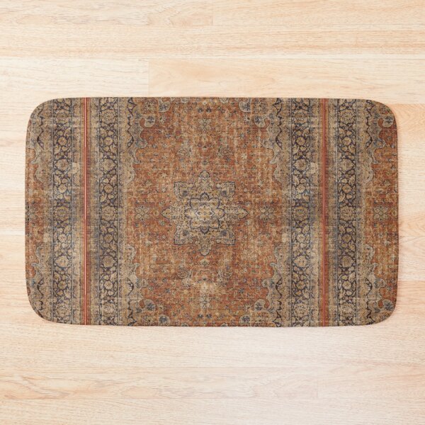 Antique Orian rug Bath Mat