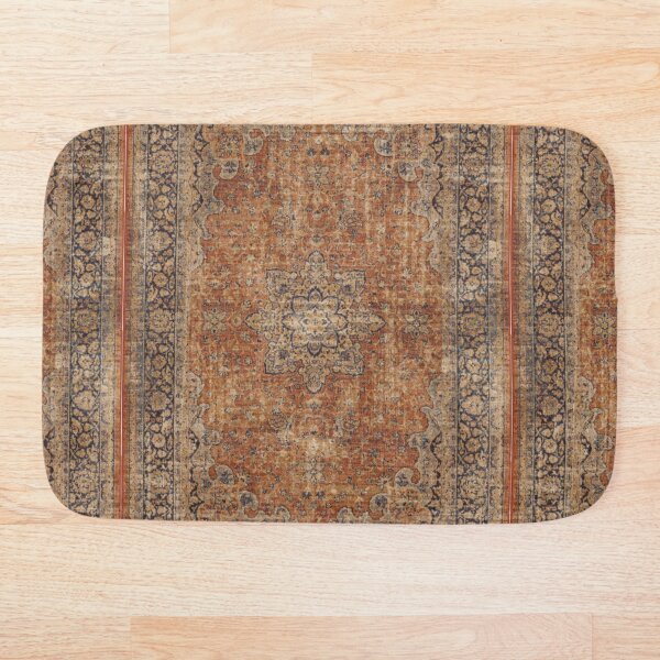 Antique Orian rug Bath Mat