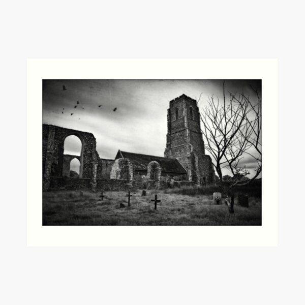 Covehithe Church, Suffolk Art Print