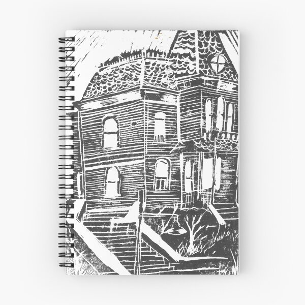 Item preview, Bates Motel Lino Print designed and sold by Matterhorror.