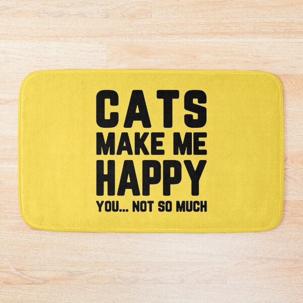 Item preview, Cats Make Me Happy Funny Quote designed and sold by quarantine81.