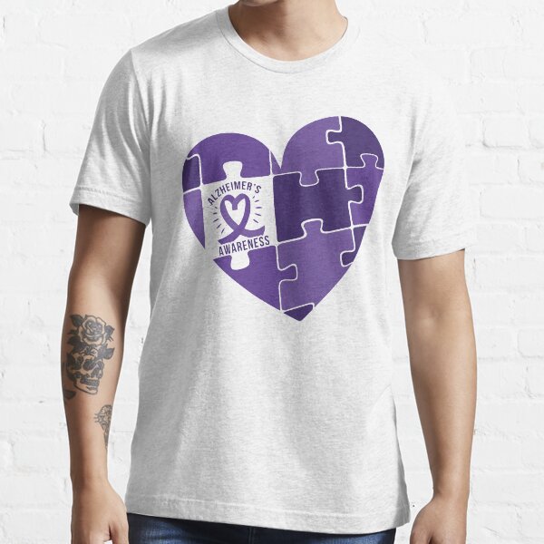 Alzheimer Awareness Band with Heart. Essential T-Shirt