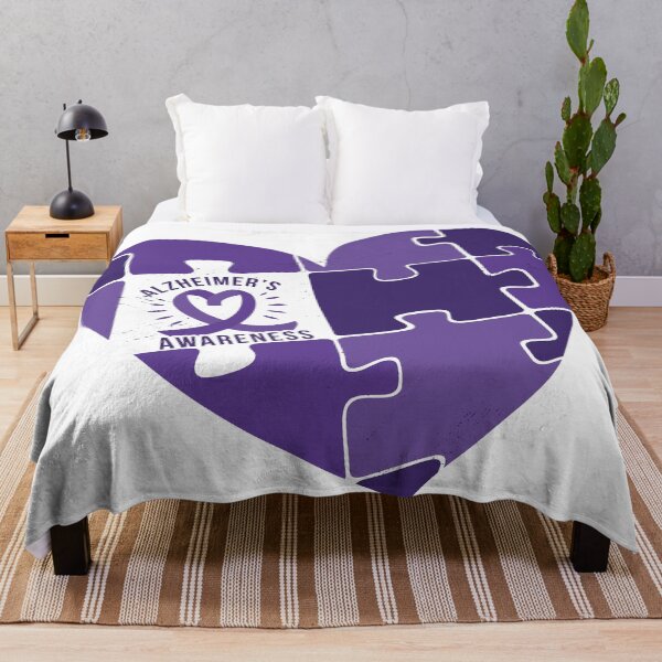 Item preview, Banda de conciencia de Alzheimer con corazón. designed and sold by emphatic.