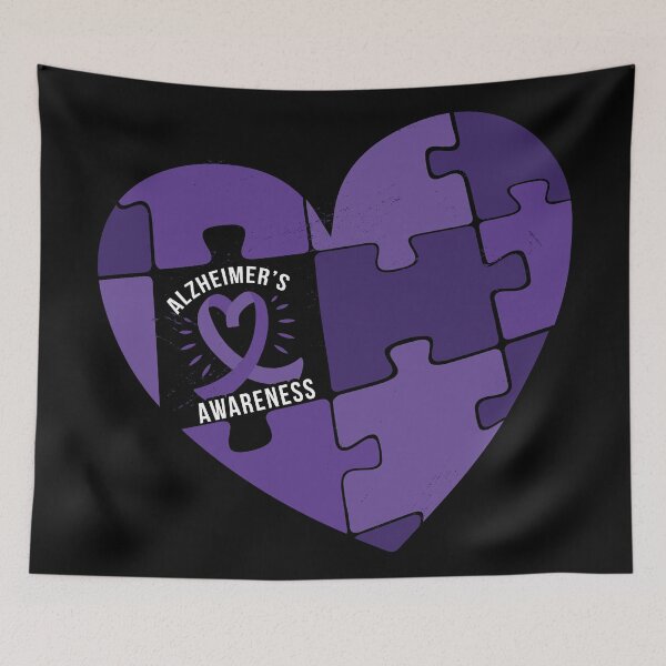 Item preview, Alzheimer Awareness Band with Heart. designed and sold by emphatic.