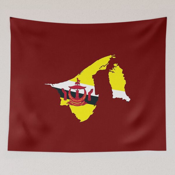 Item preview, brunei country flag map symbol designed and sold by tony4urban.