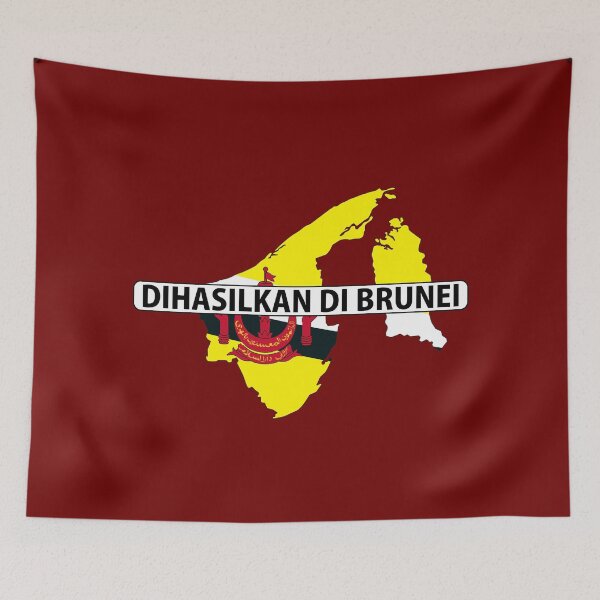 Item preview, brunei country flag map symbol designed and sold by tony4urban.