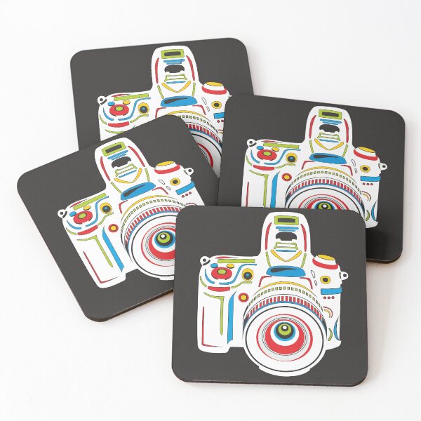 Item preview, Rainbow Camera Black Background designed and sold by XOOXOO.
