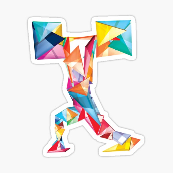 Item preview, Weightlifter Cubism designed and sold by MUZA9.