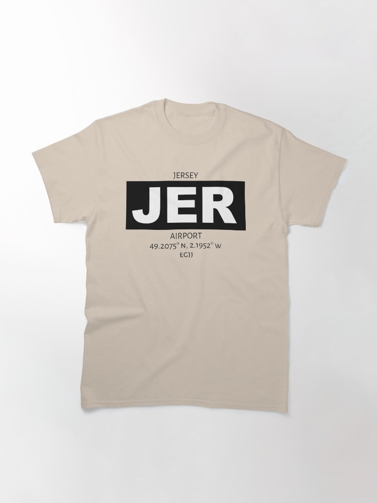 Thumbnail 2 of 7, Classic T-Shirt, Jersey Airport JER designed and sold by AvGeekCentral.