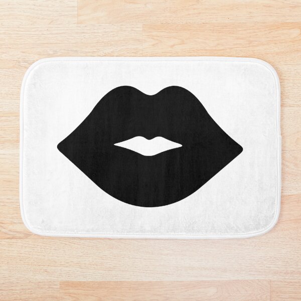 Black Lips, Black Kiss Bath Mat