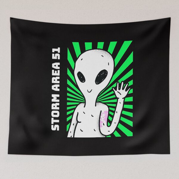 Item preview, Storm Area 51 They Cant Stop All of Us Alien March designed and sold by shoutoutshirtco.