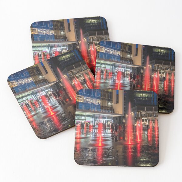 Item preview, Fantabulous Piazza Gae Aulenti - Splash-In Fountains in Fiery Ruby Red designed and sold by Georgia Mizuleva.