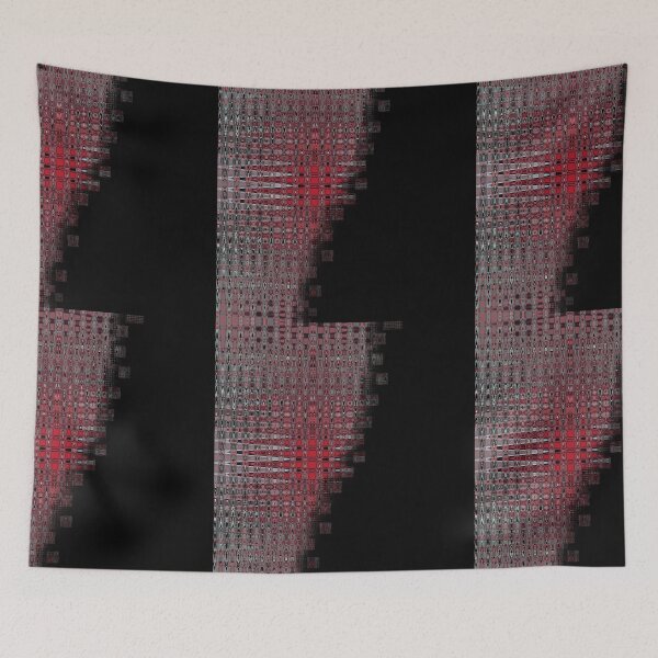 Item preview, Red and Black Mosaic Geo Break Away designed and sold by jocelynsart.