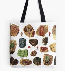 Bolsa de tela Vintage Geology Gemstone Crystal Minerals