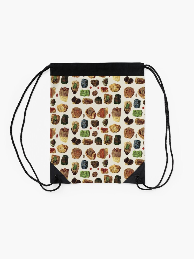 Alternate view of Vintage Gemstone Minerals Drawstring Bag