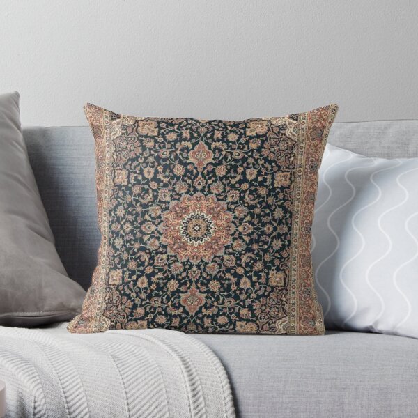 Antique Persian rug Throw Pillow