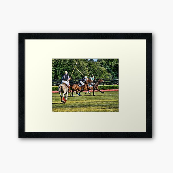 Heat Of The Polo Moment! Framed Art Print