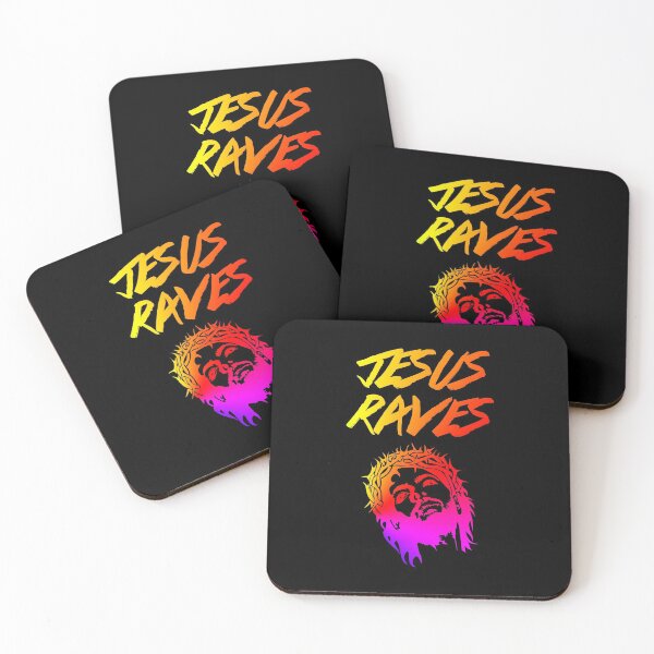 Item preview, Jesus Raves Funny Rave EDM Dance Music Quote designed and sold by quarantine81.