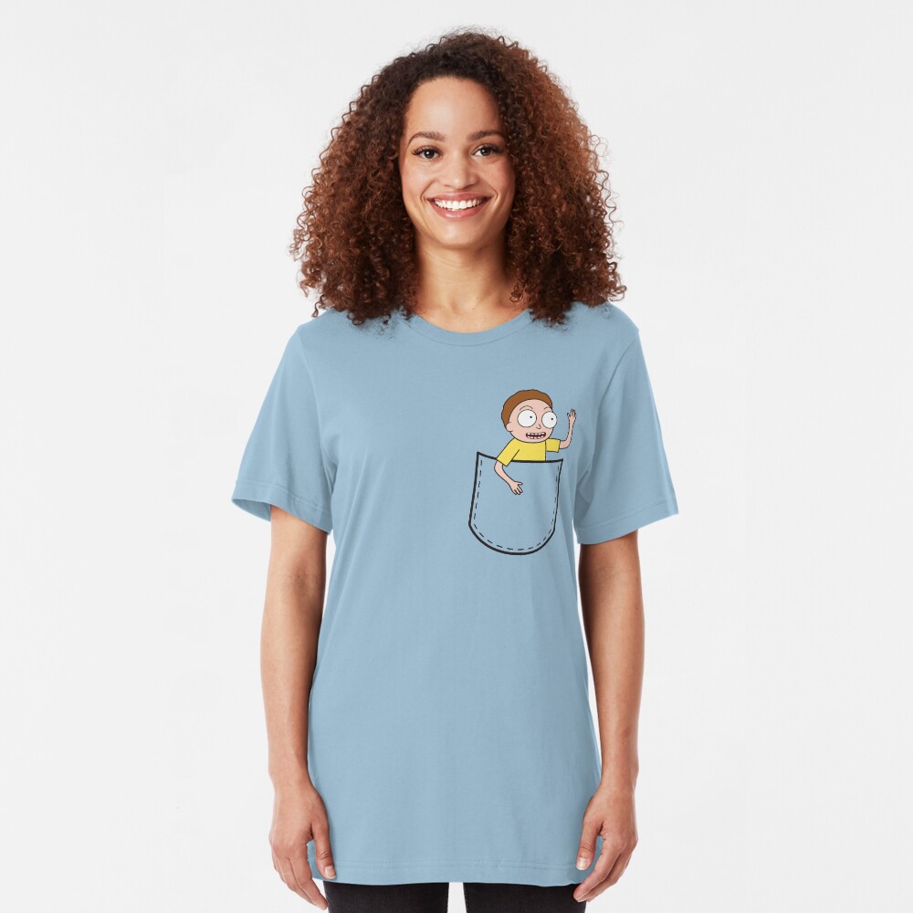 Rick & Morty Pocket Morty Slim Fit T-Shirt