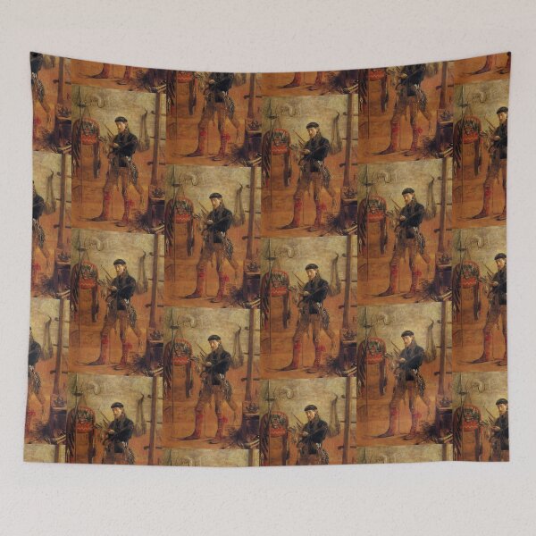 Item preview, 1895 Portrait of Frank Hamilton Cushing  painting by Frederic Remington designed and sold by Vintage Designs +.