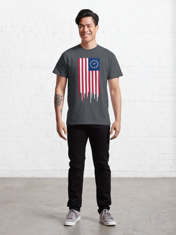 Alternate view of BETSY ROSS US FLAG 1776 Classic T-Shirt