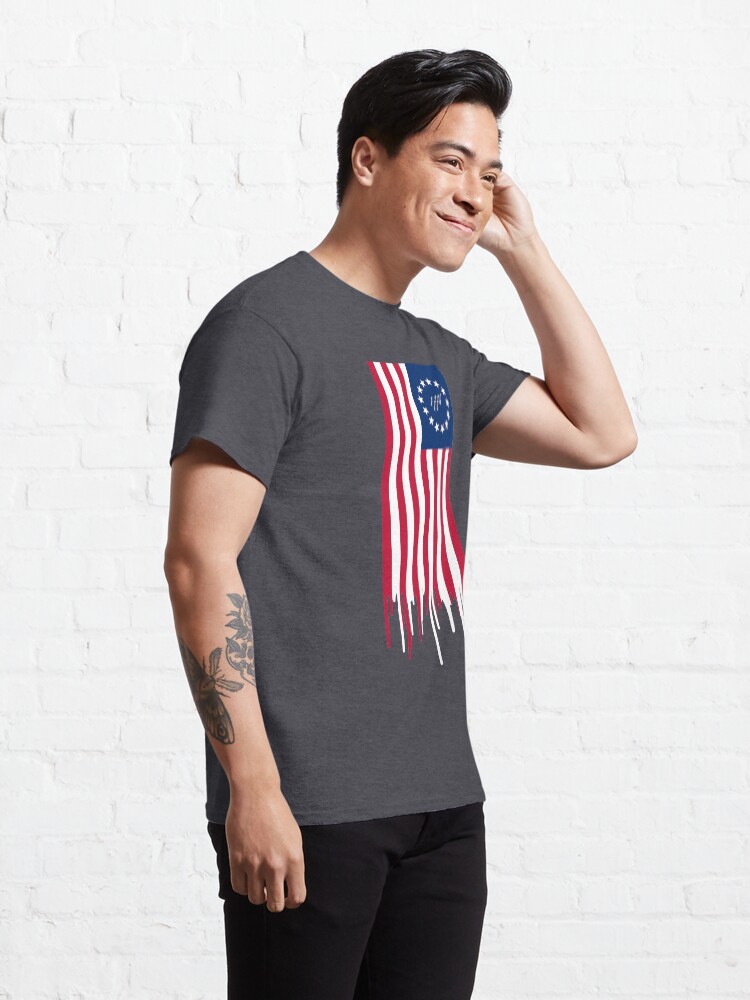 Alternate view of BETSY ROSS US FLAG 1776 Classic T-Shirt