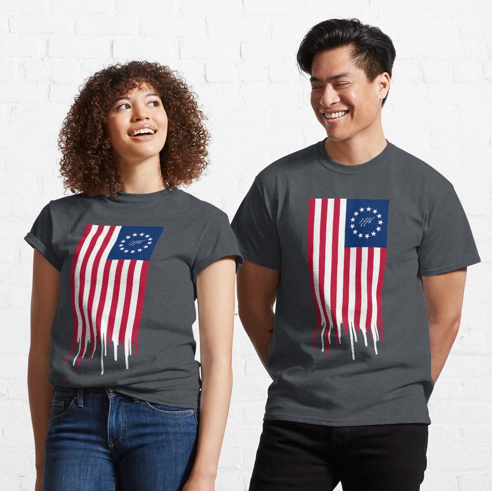 BETSY ROSS US FLAG 1776 Classic T-Shirt
