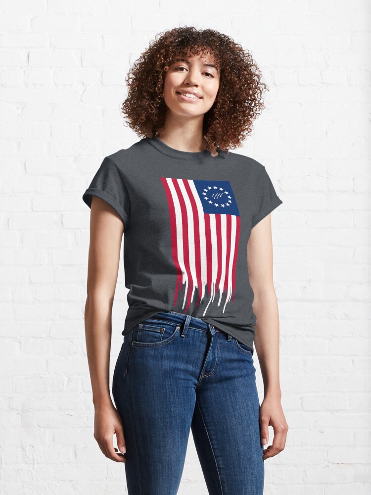 Alternate view of BETSY ROSS US FLAG 1776 Classic T-Shirt