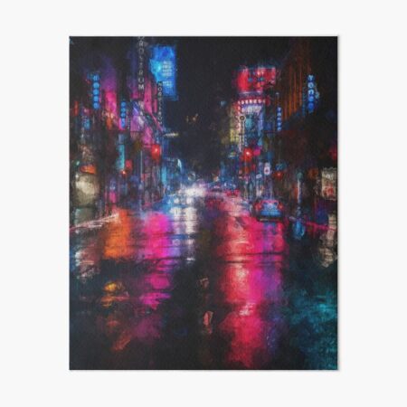 Nightlife Art Board Print
