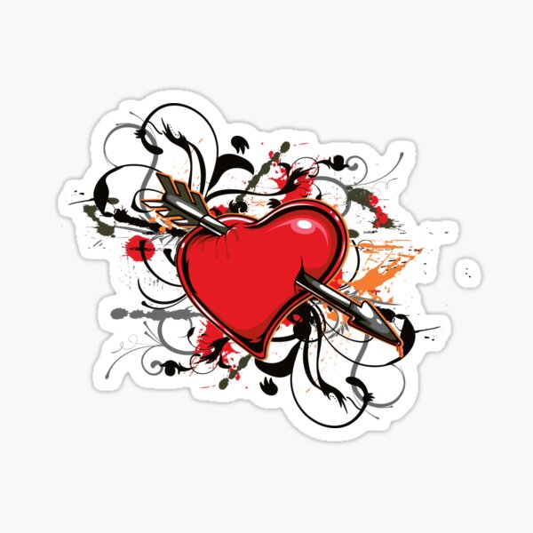 Badge Amour # Accroche-moi sur ton coeur ! - Stickers Malin