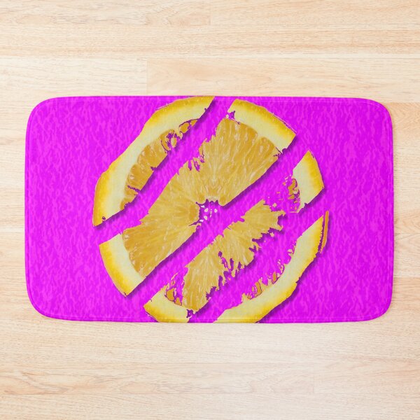 Item preview, Broken lemon on fluorescent pink background designed and sold by Happyoninside.