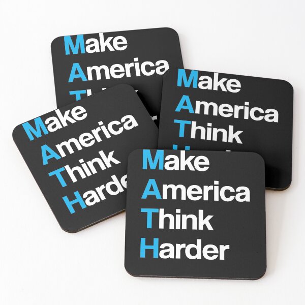 Item preview, Make America Think Harder (MATH) designed and sold by RandeeTee15.