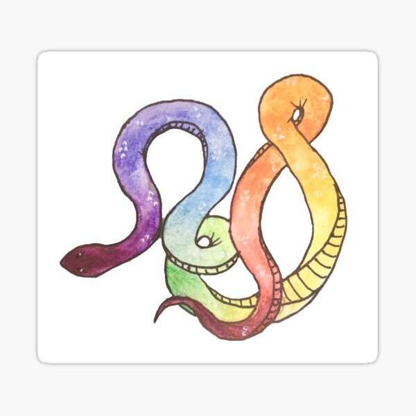 Rainbow Serpent Sticker