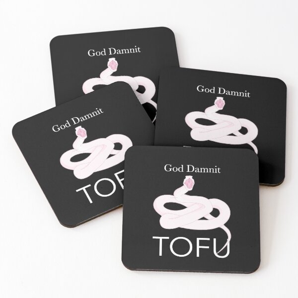 Item preview, Tofu - white text designed and sold by lizzyrart.